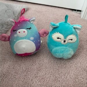 TWO Squishmallow Ornaments